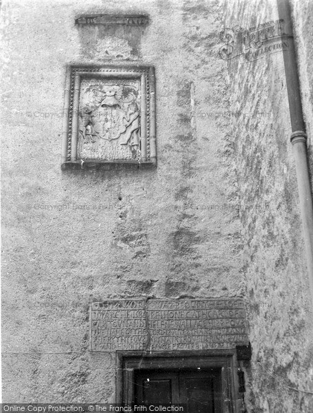 Photo of Old Dailly, Killochan Castle, Inscription And Coat Of Arms 1951