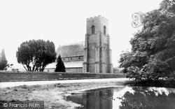 The Pond And St Mary's Church c.1955, Old Hunstanton