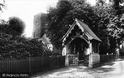 Church Of St John The Baptist And Lychgate 1892, Old Malden