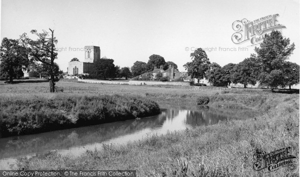 Photo of Old Malton, River Derwent And St Mary's Church c.1965