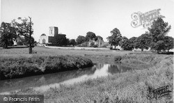 River Derwent And St Mary's Church c.1965, Old Malton