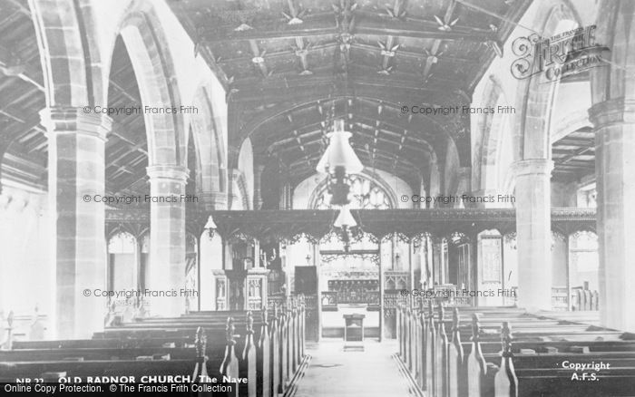 Photo of Old Radnor, St Stephen's Church, The Nave c.1955