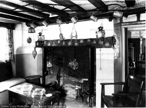 Photo of Old Sarum, 14th Century Fireplace, The Old Castle Inn c.1965