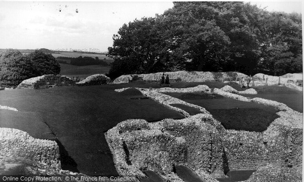 Photo of Old Sarum, The Castle Ruins c.1965