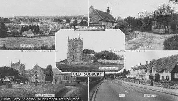 Photo of Old Sodbury, Composite c.1955