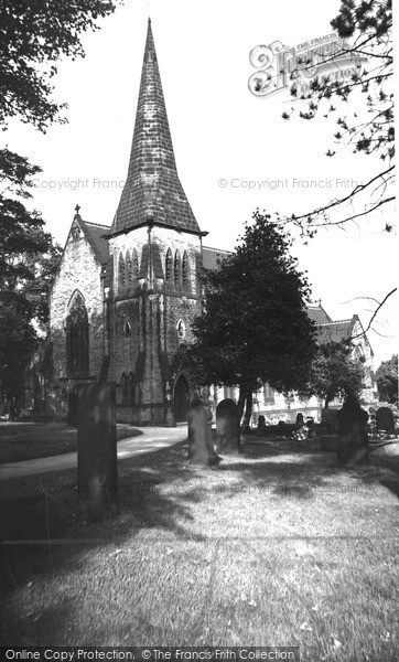 Photo of Old Whittington, St Bartholomew's Church c.1955