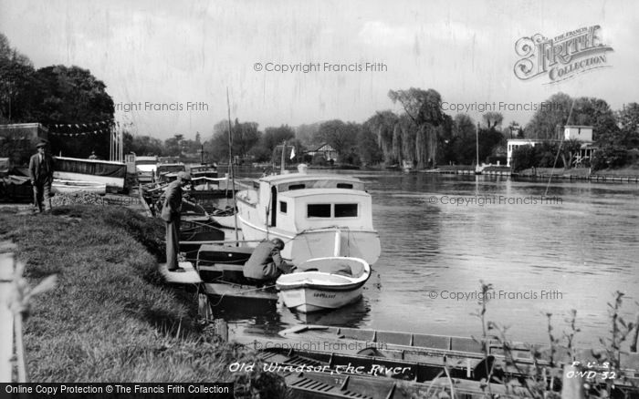 Photo of Old Windsor, The River c.1960