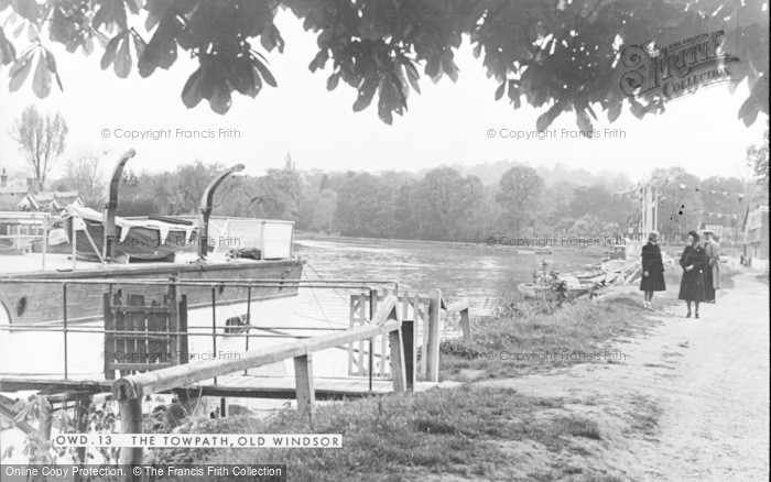 Photo of Old Windsor, The Towpath c.1955