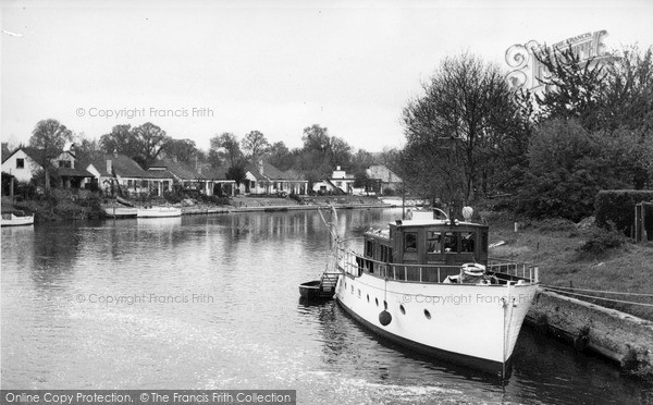 Photo of Old Windsor, View From The Lock c.1955