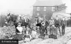Farm Workers, Lea House Farm, Pound Road c.1900, Oldbury