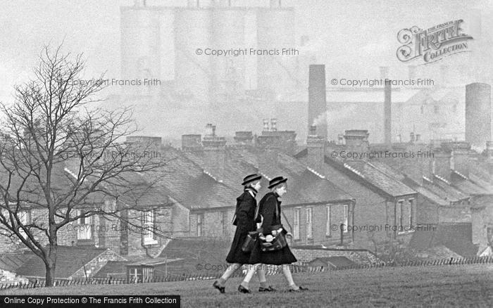 Photo of Oldbury, Schoolgirls On The Way To School 1964