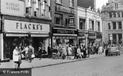 Shops In The High Street c.1960, Oldham