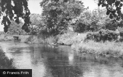 The River At Old Ollerton c.1955, Ollerton