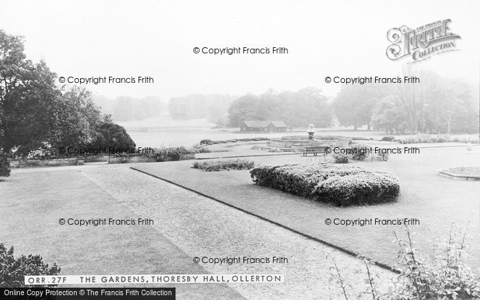 Photo of Ollerton, Thoresby Hall, The Gardens c.1955
