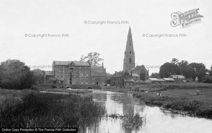 Photo of Olney, The River Ouse And Parish Church c.1955