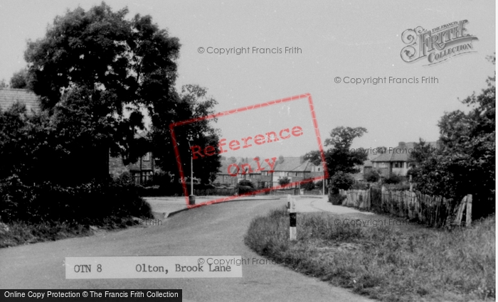 Photo of Olton, Brook Lane c.1950