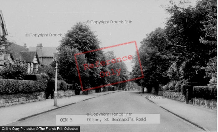 Photo of Olton, St Bernard's Road c.1950