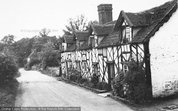 Photo of Ombersley, Black And White Cottages c.1965