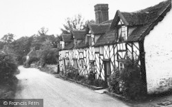 Black And White Cottages c.1965, Ombersley