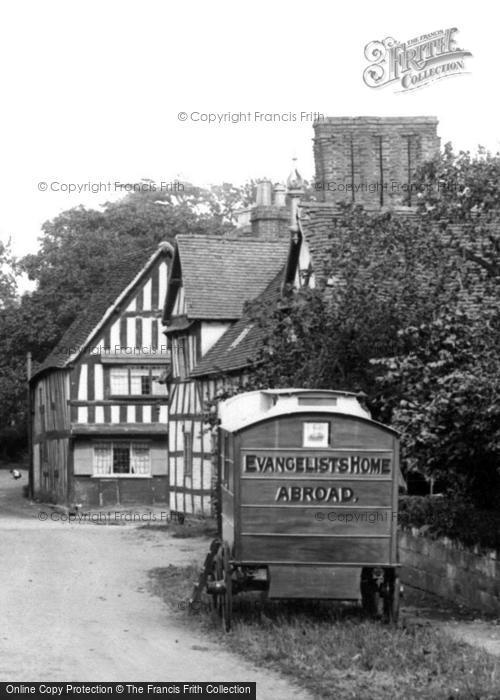 Photo of Ombersley, Evangelist's Wagon In The Village 1899