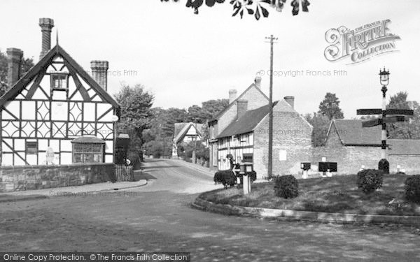 Photo of Ombersley, The Traffic Island c.1955