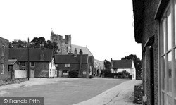 Market Square And Church c.1950, Orford