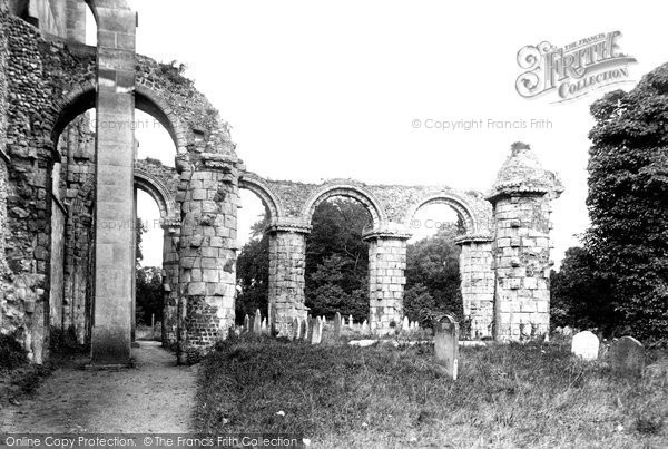 Photo of Orford, St Bartholomew's Church, Chancel Ruins 1909