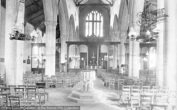 Photo of Orford, St Bartholomew's Church Interior 1909