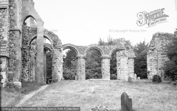 Photo of Orford, The Church Ruins c.1955