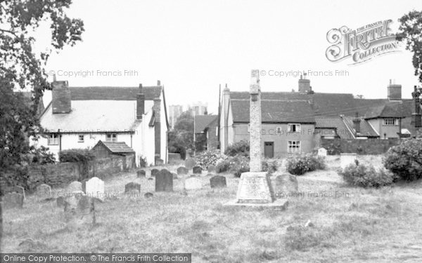 Photo of Orford, The Churchyard Memorial And Village c.1955