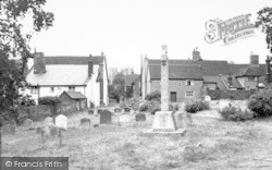 The Churchyard Memorial And Village c.1955, Orford
