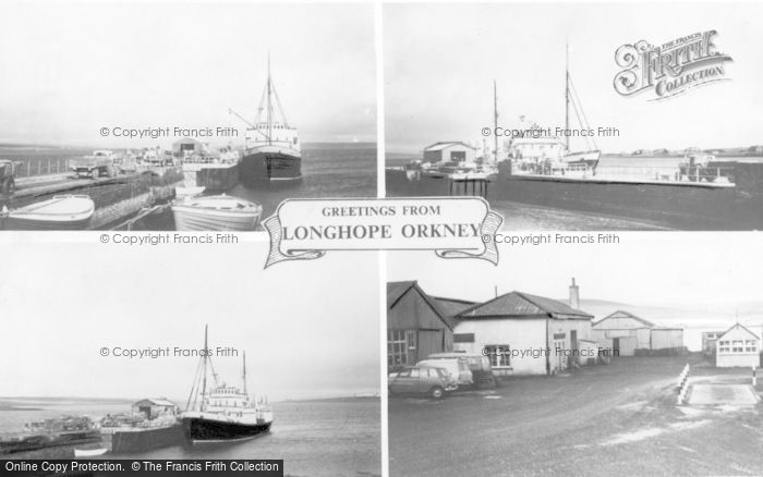 Photo of Orkney, Greetings From Longhope Composite c.1960