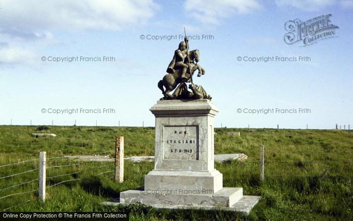 Photo of Orkney, Statue Of St George, Lamb Holm 1983