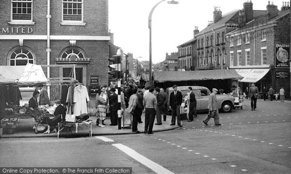 Photo of Ormskirk, Aughton Street On Market Day c.1960
