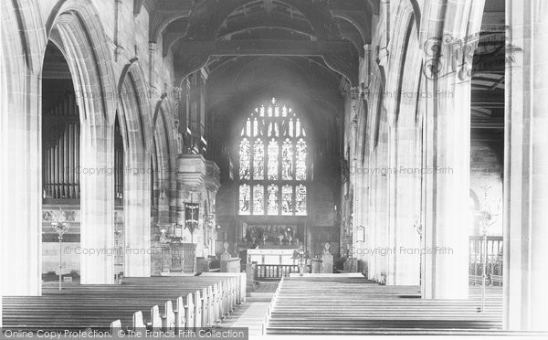 Photo of Ormskirk, Church Interior 1902