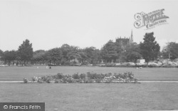 Coronation Gardens And The Church c.1965, Ormskirk