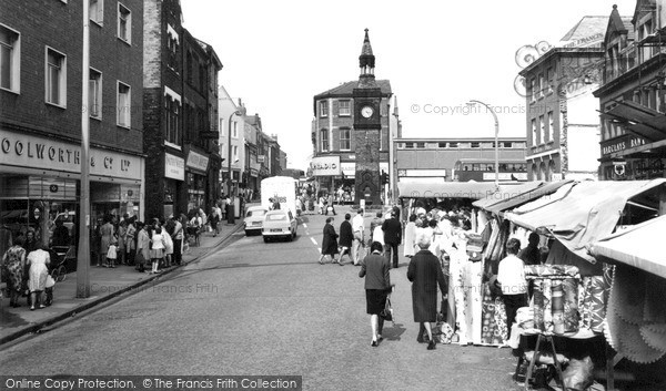 Photo of Ormskirk, Market And Clock Tower c.1965