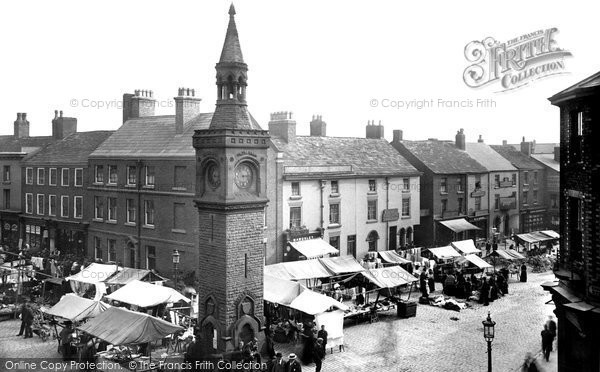 Photo of Ormskirk, Market Place 1895
