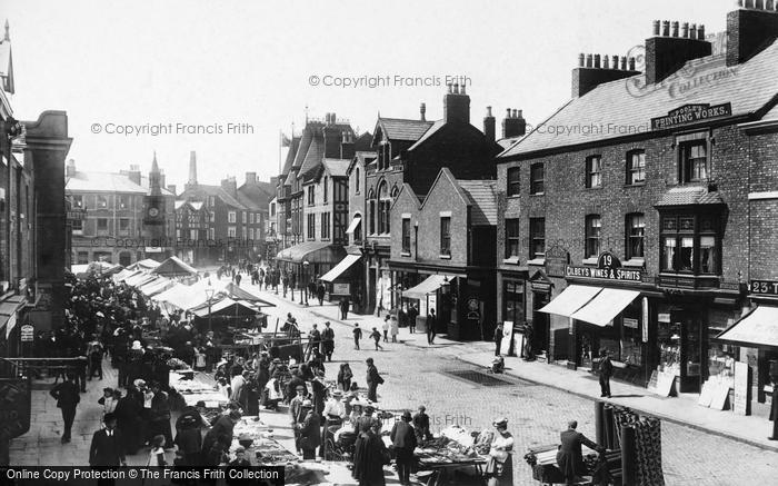 Photo of Ormskirk, Moor Street 1902
