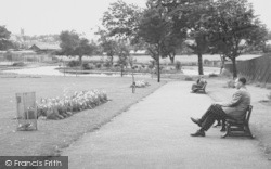 Relaxing In Coronation Park c.1958, Ormskirk