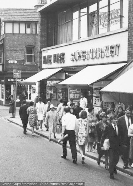 Photo of Ormskirk, Shoppers On Market Day c.1965