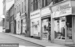 Shops On Burscough Street c.1965, Ormskirk