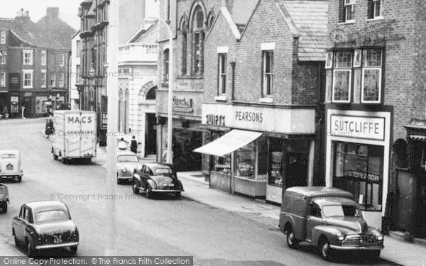 Photo of Ormskirk, Shops On Moor Street c.1958