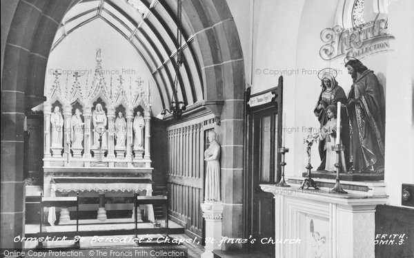Photo of Ormskirk, St Anne's Church, St Benedict's Chapel c.1955