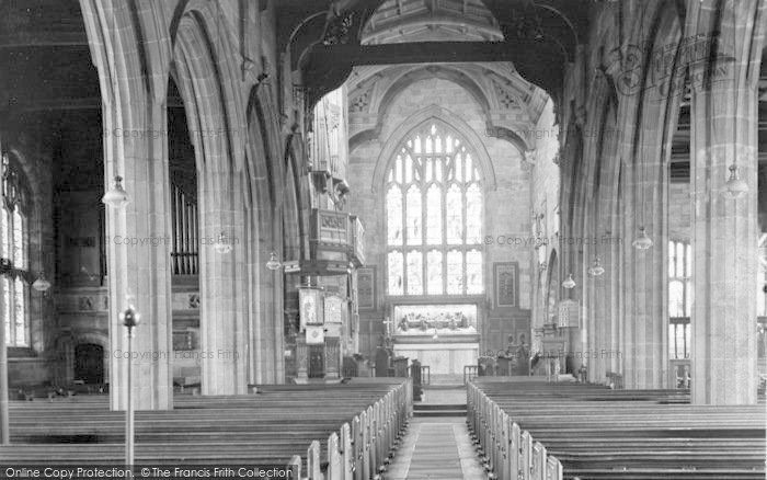 Photo of Ormskirk, St Peter & St Paul Parish Church, Interior c.1958
