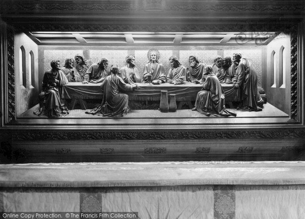 Photo of Ormskirk, The Parish Church, Altar Panel c.1958