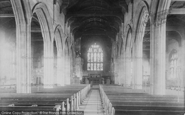 Photo of Ormskirk, The Parish Church Interior 1894