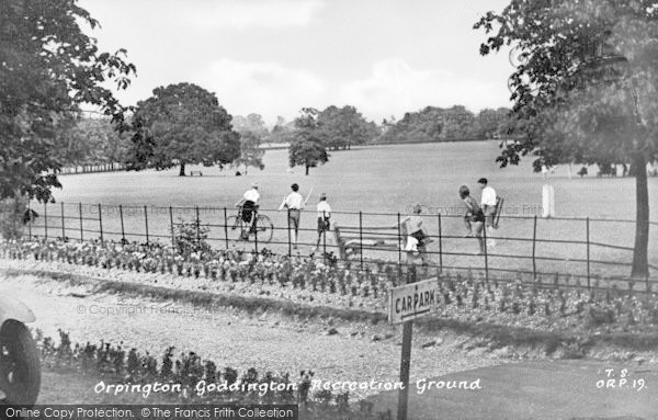 Photo of Orpington, Goddington Recreation Ground c.1955