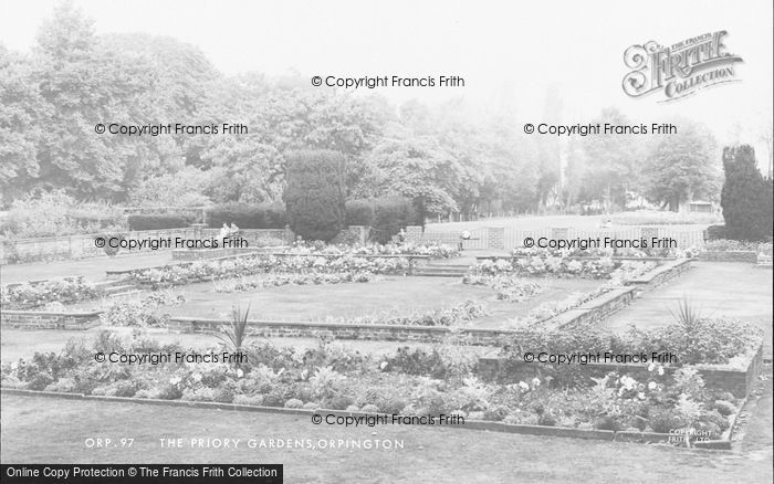 Photo of Orpington, The Priory Gardens c.1960