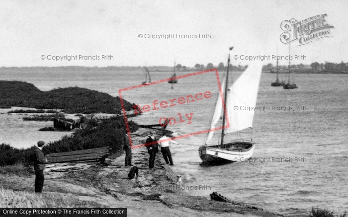 Photo of Osea Island, Pulling The Boat To Shore, The River Blackwater 1903